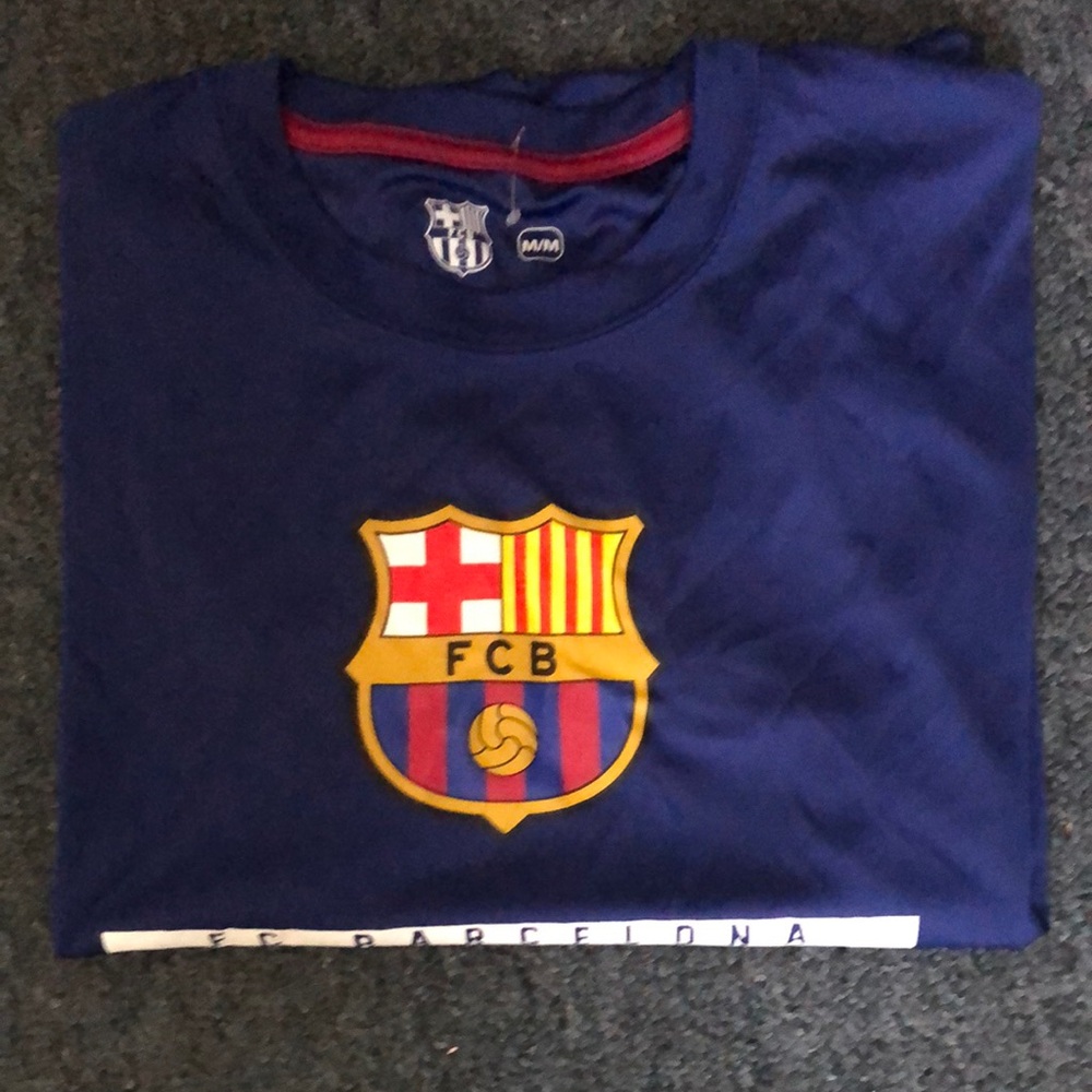 FC Barcelona Blue Short Sleeve Tee